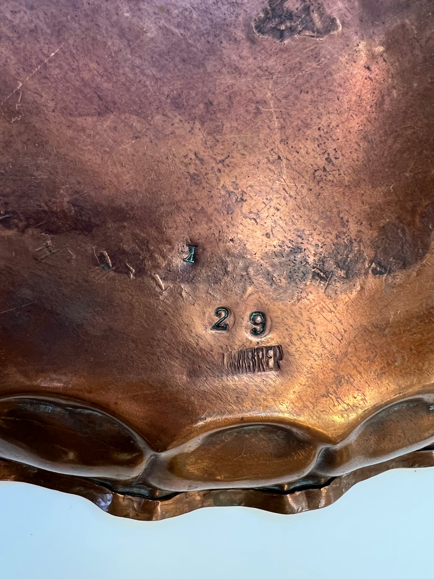 copper snowflake tray