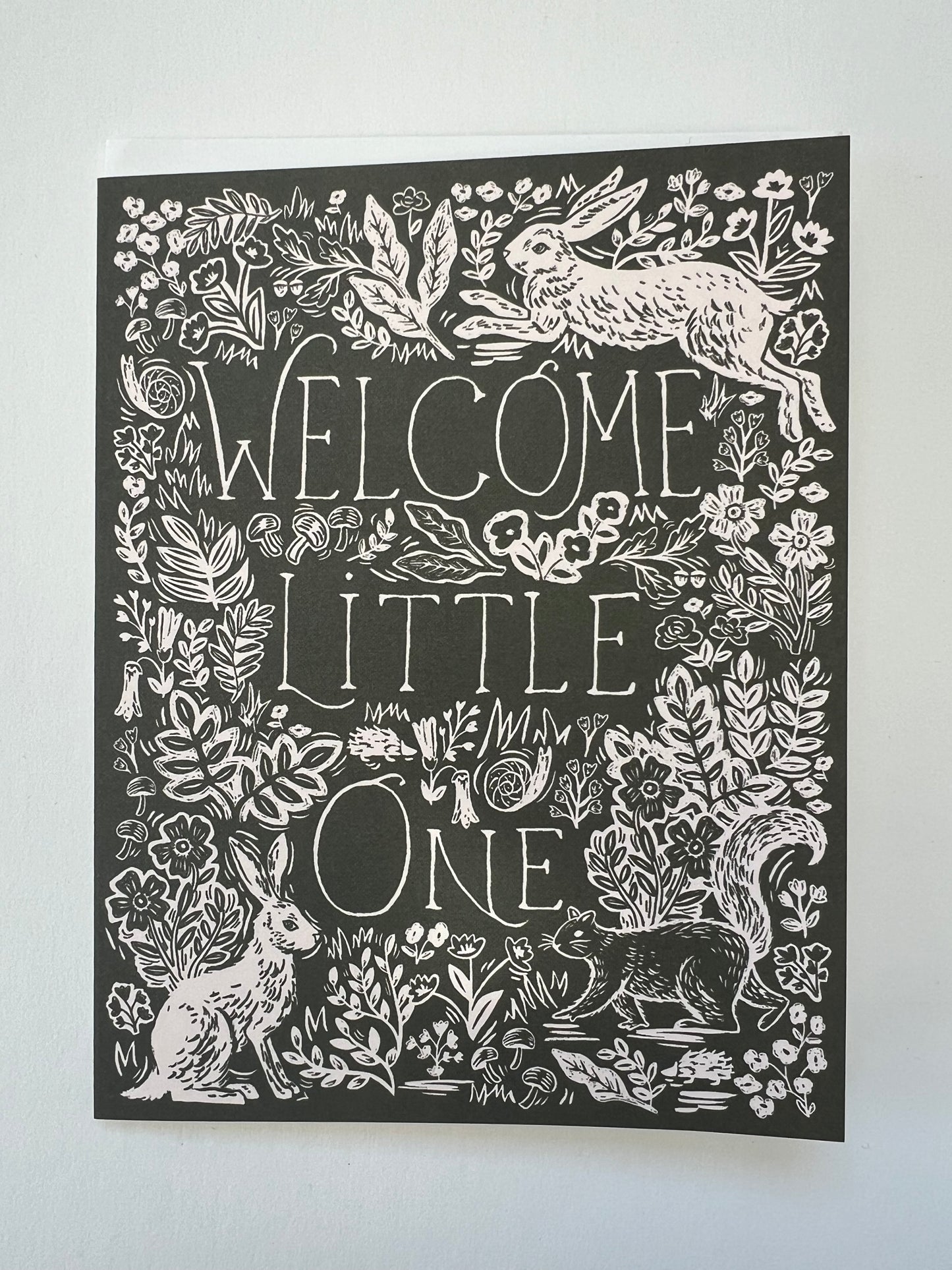 welcome little one greeting card