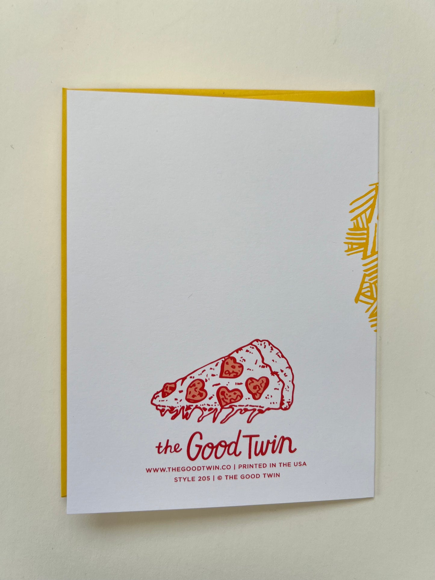 happy valentine’s to a hot slice! greeting card