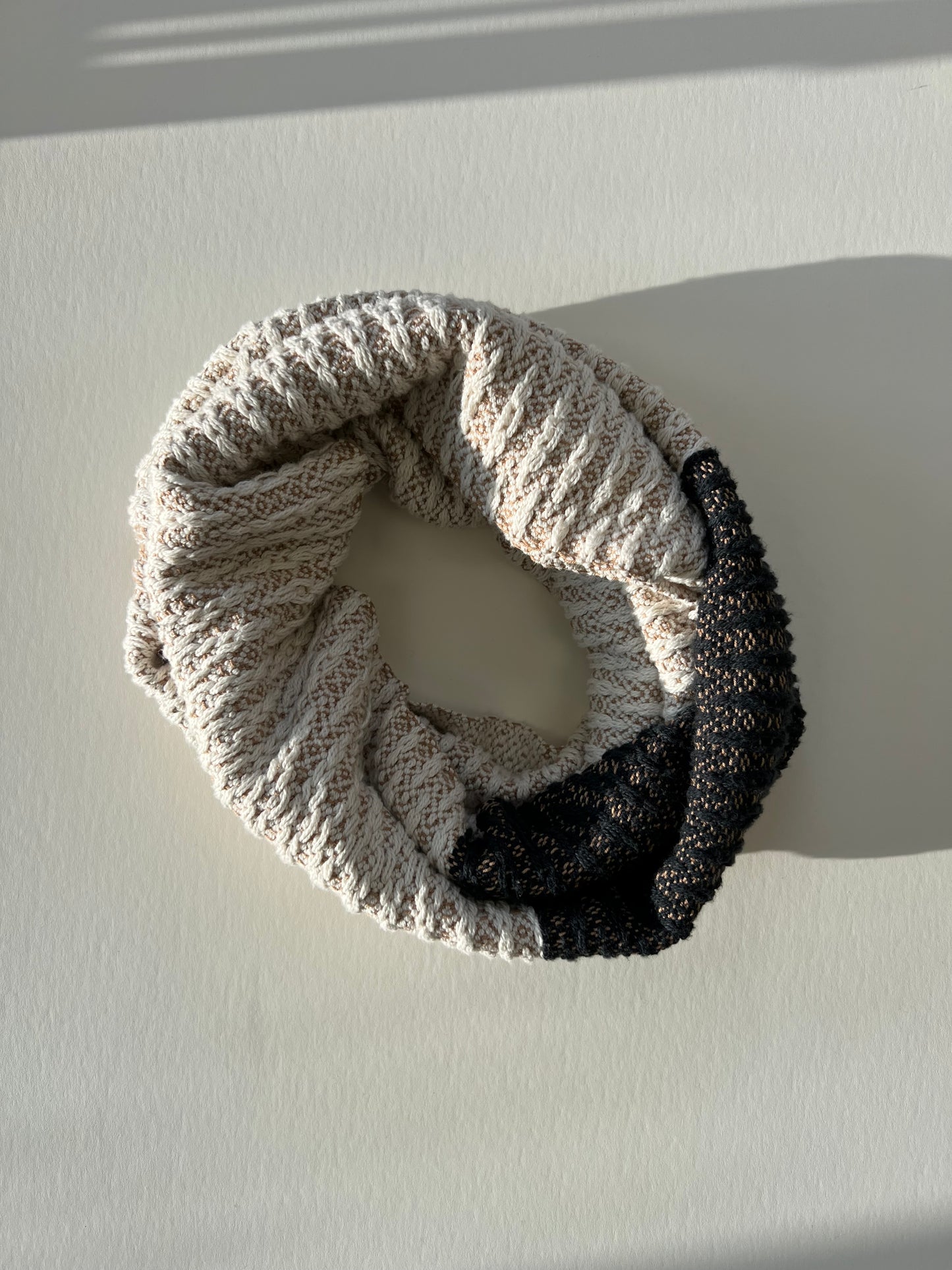handwoven peak infinity scarf