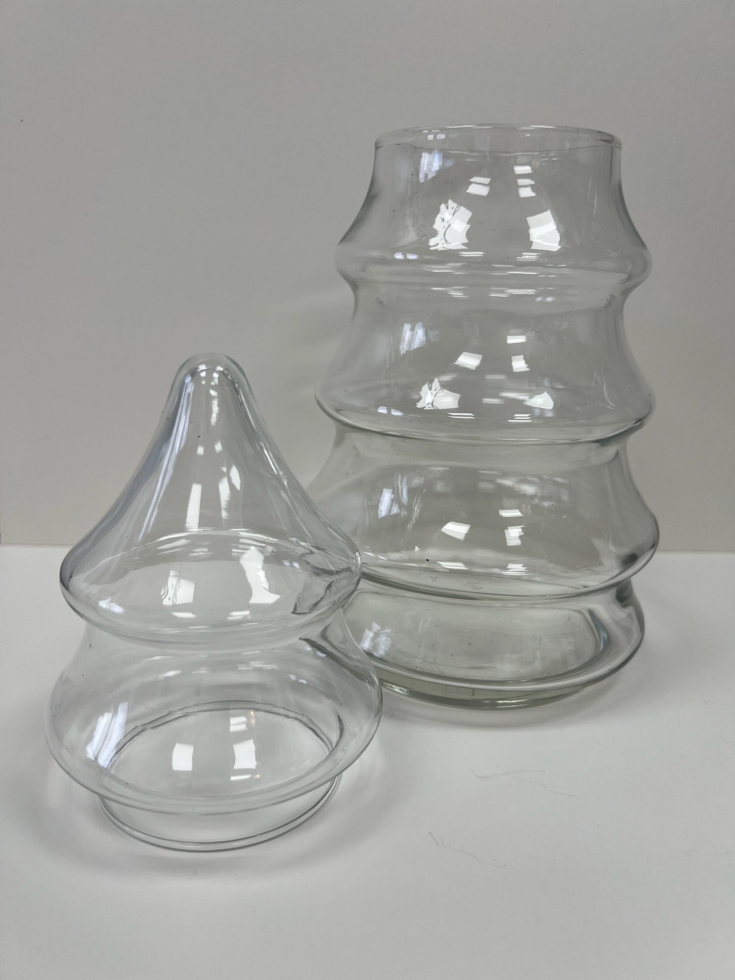 glass tree container, large