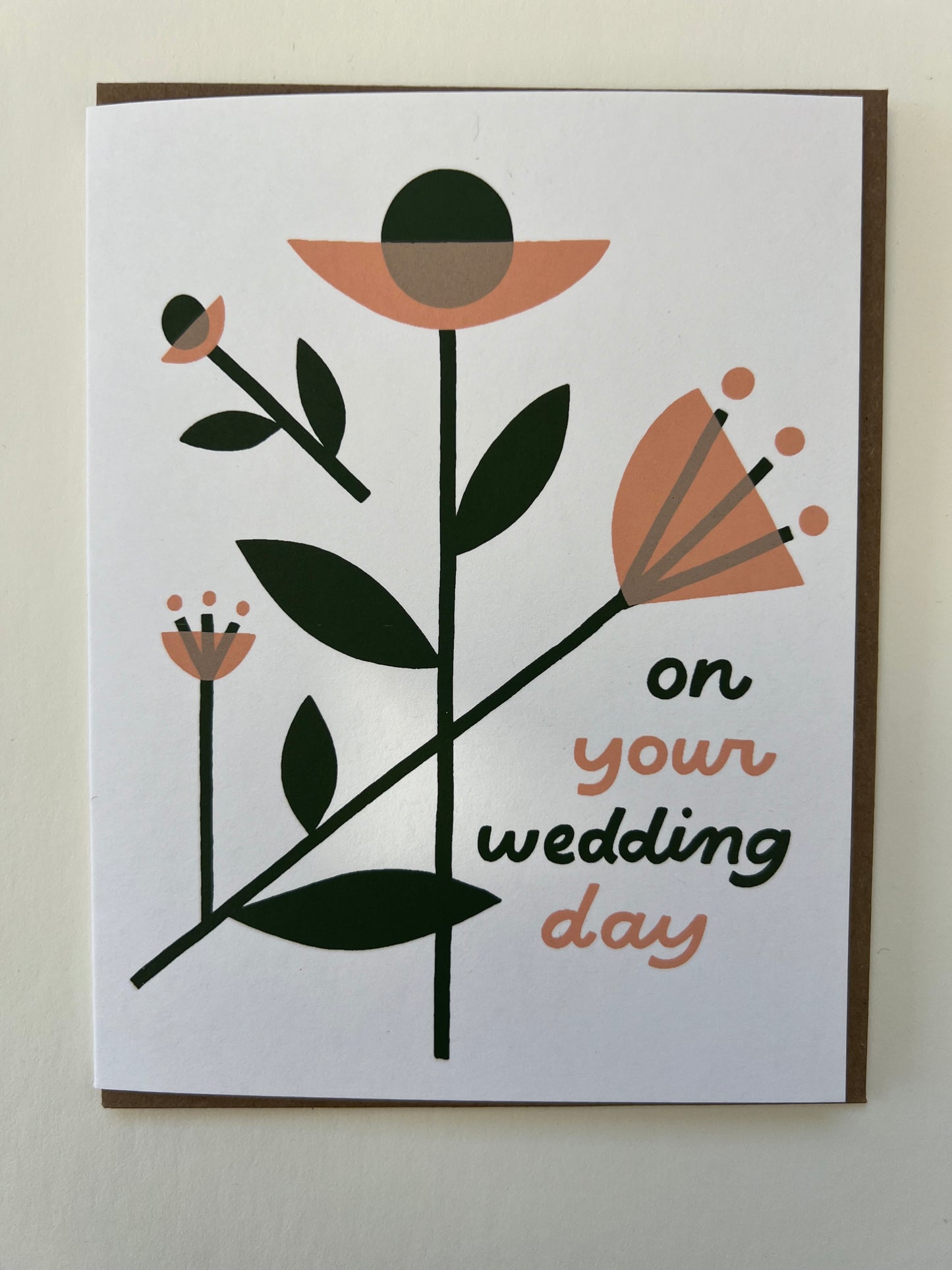 on your wedding day greeting card