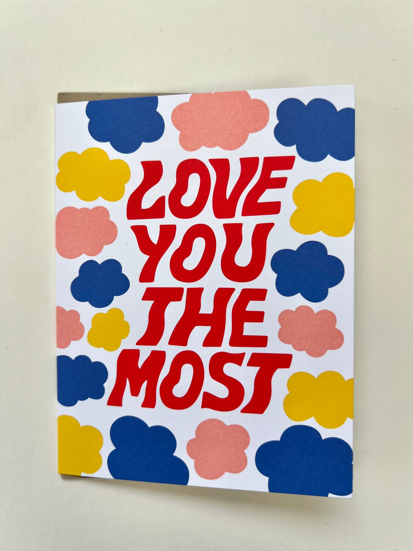 love you the most greeting card