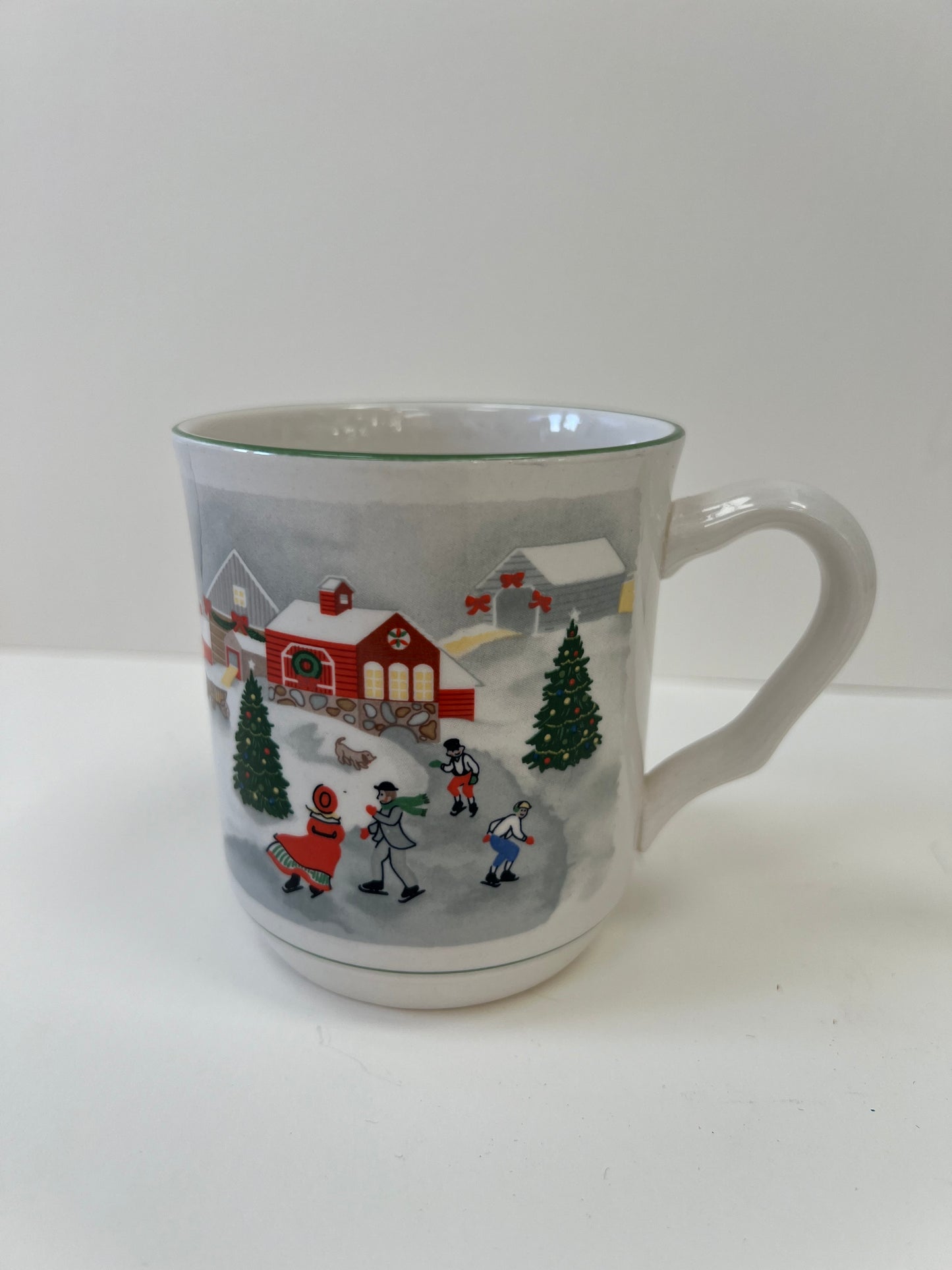 snowy scene mug