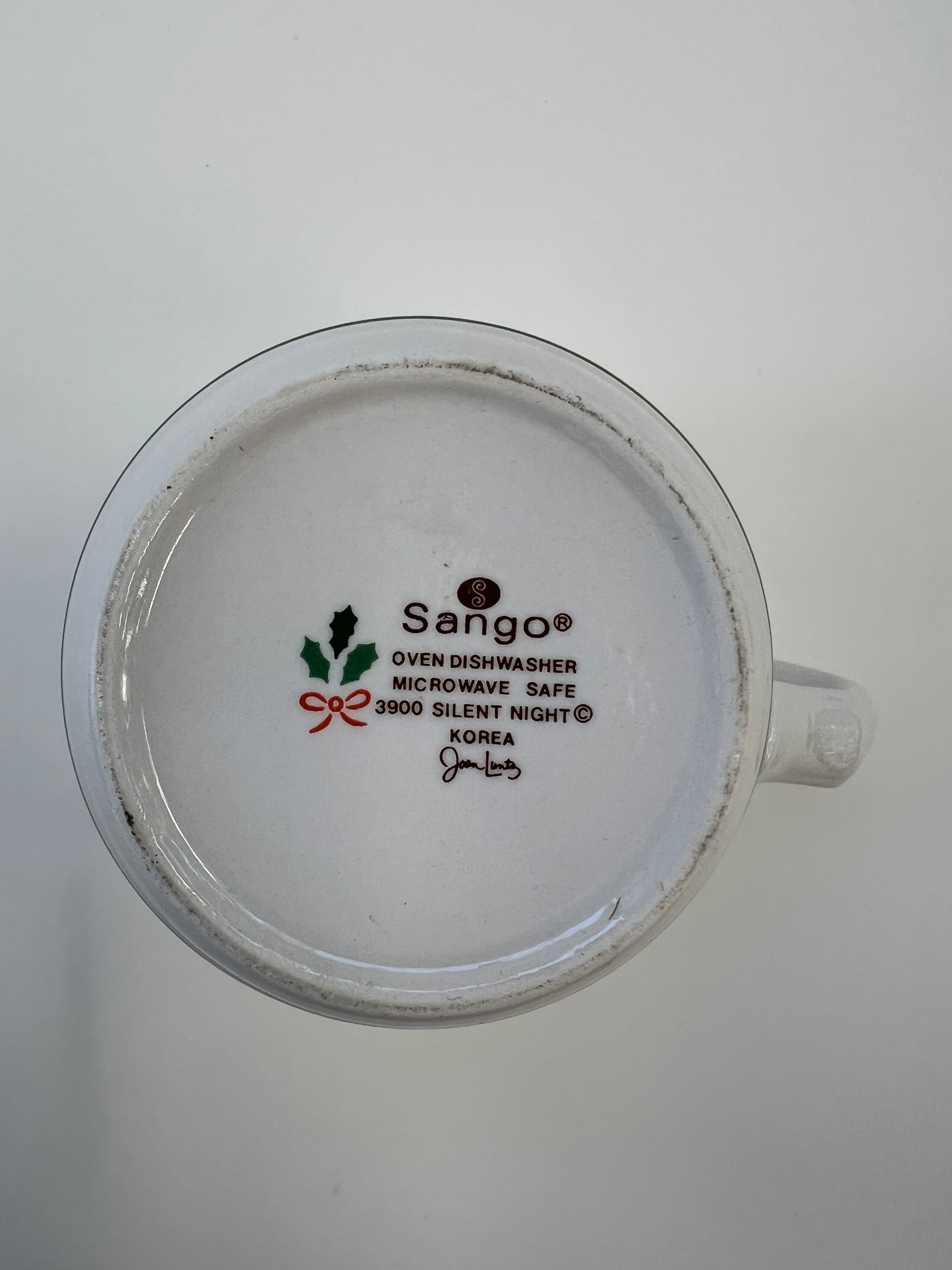snowy scene mug