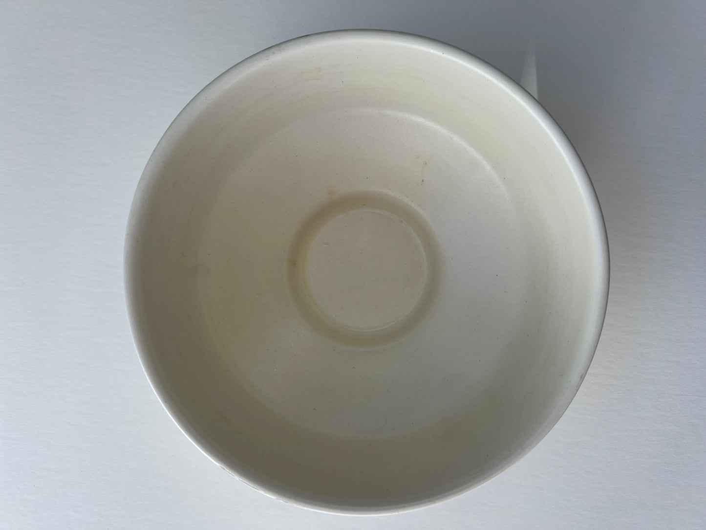 white ceramic haeger bowl