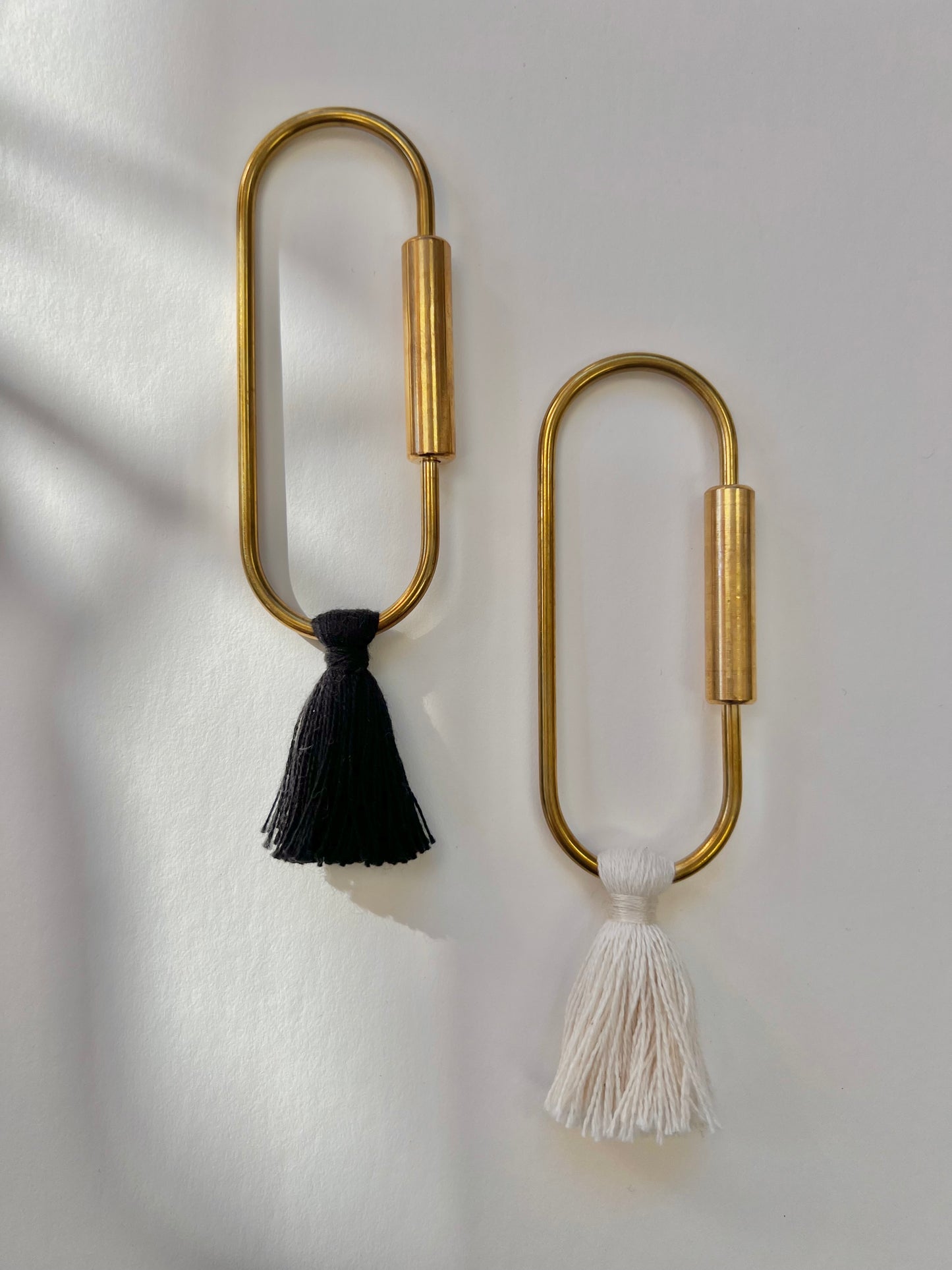 brass carabiner style keychain