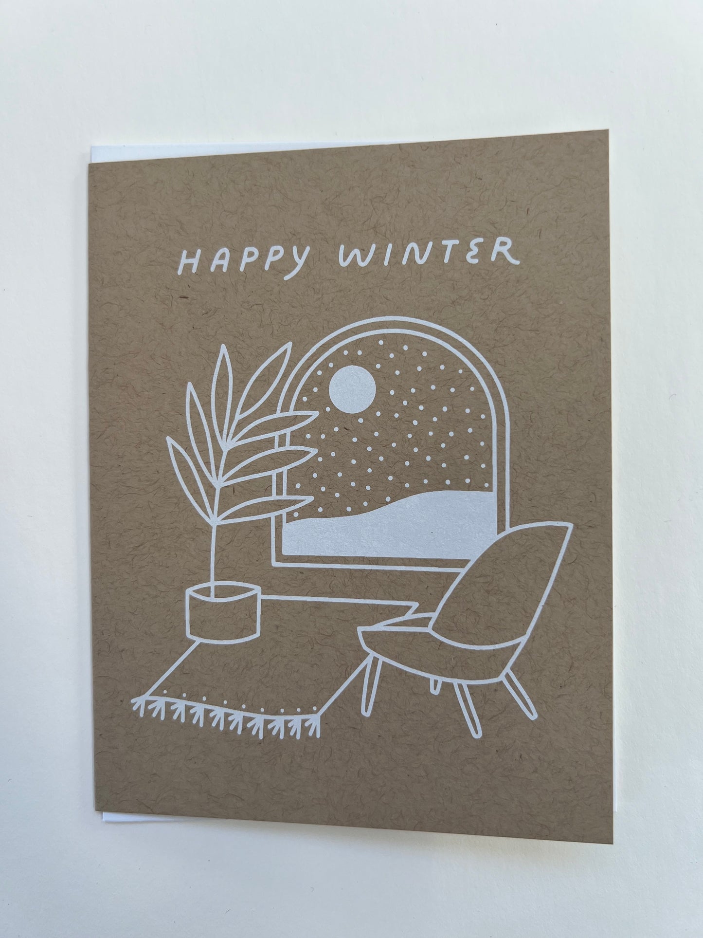 happy winter greeting card