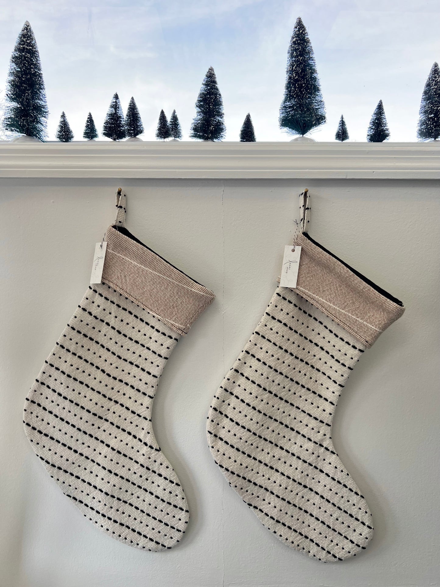 handwoven holiday stocking