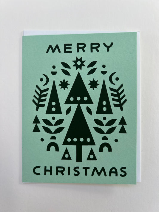 merry christmas greeting card