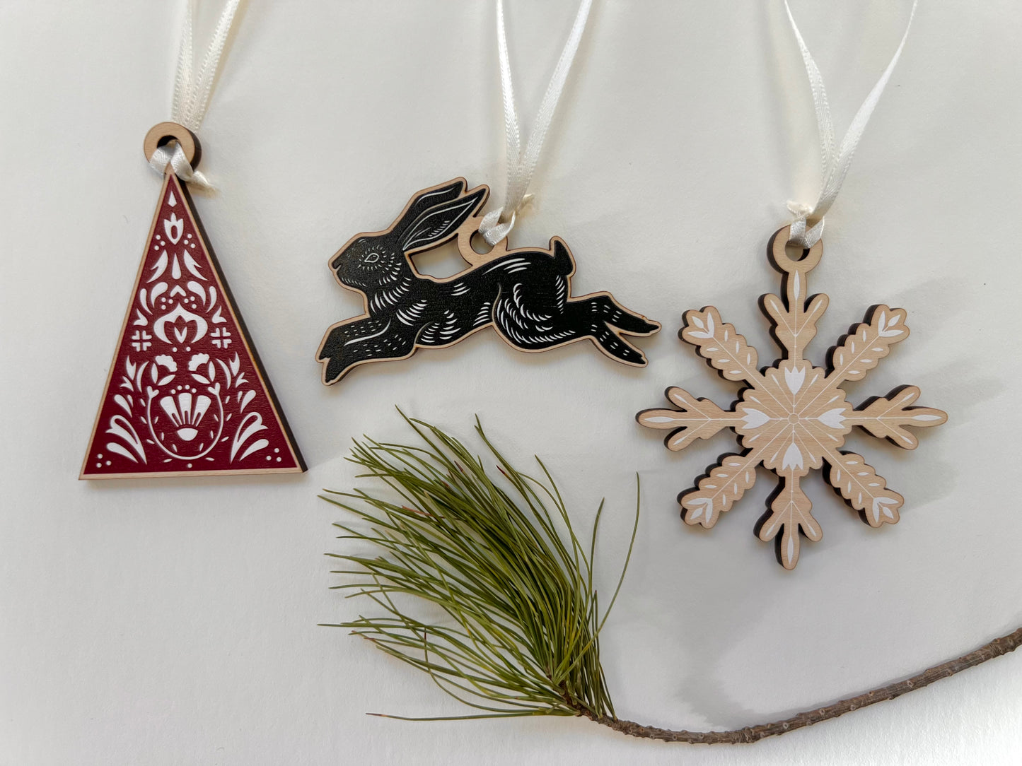 scandinavian style ornaments