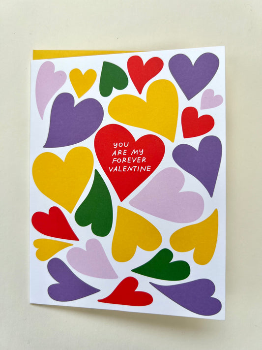 you are my forever valentine greeting card