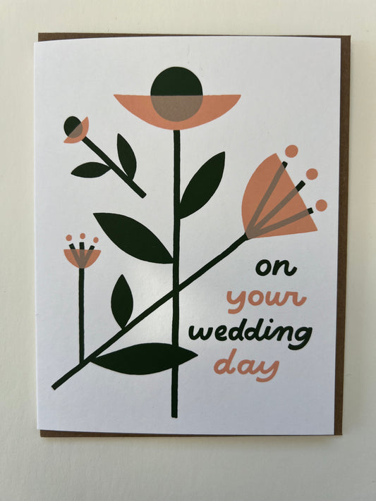 on your wedding day greeting card