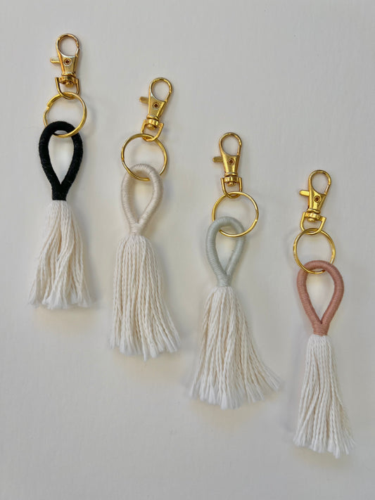 loopy tassel keychain