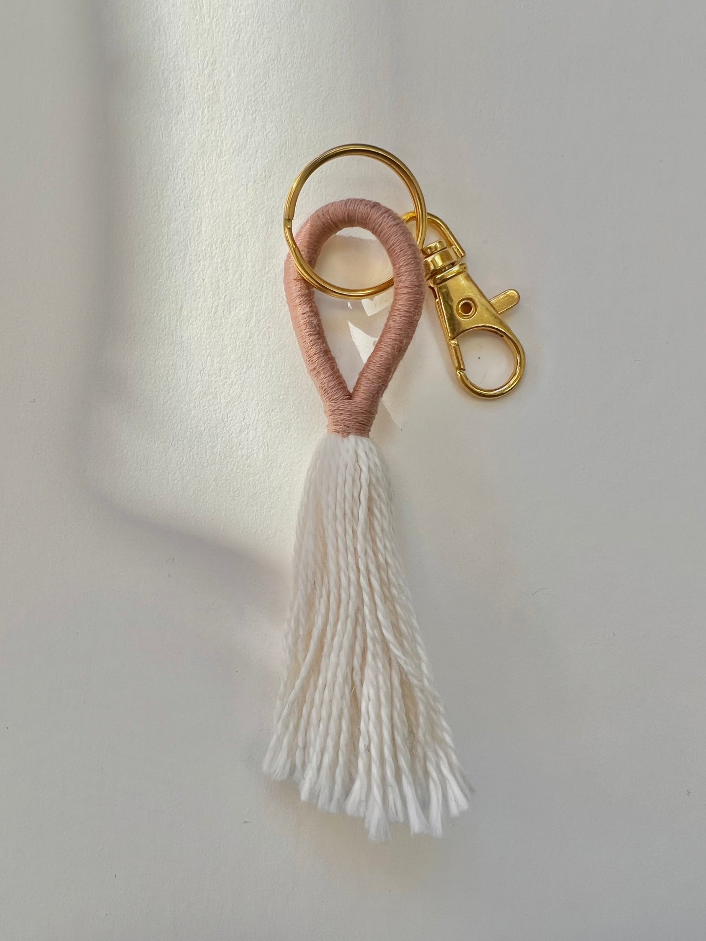loopy tassel keychain