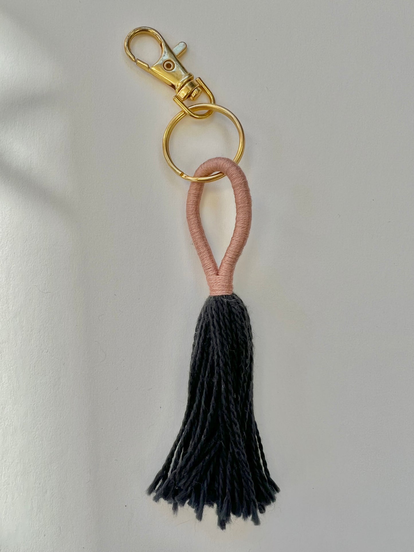 loopy tassel keychain