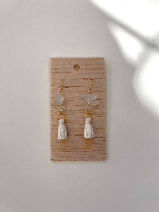 bead & tassel earrings